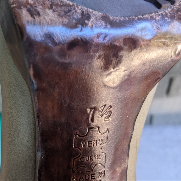 John Fluevog Double Dutch Heal Boots Sz 7.5 - Picture 12 of 12